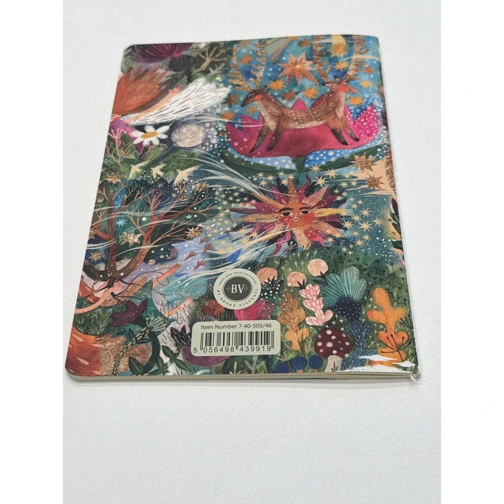 BV by Bruno Visconti Lined Notebook Whimsical Enchanted Forest Celestial Art